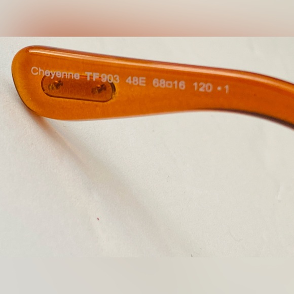 Tom Ford Cheyenne TF903 903 Sunglasses Crystal Orange 48E Authentic 68mm - Picture 5 of 13